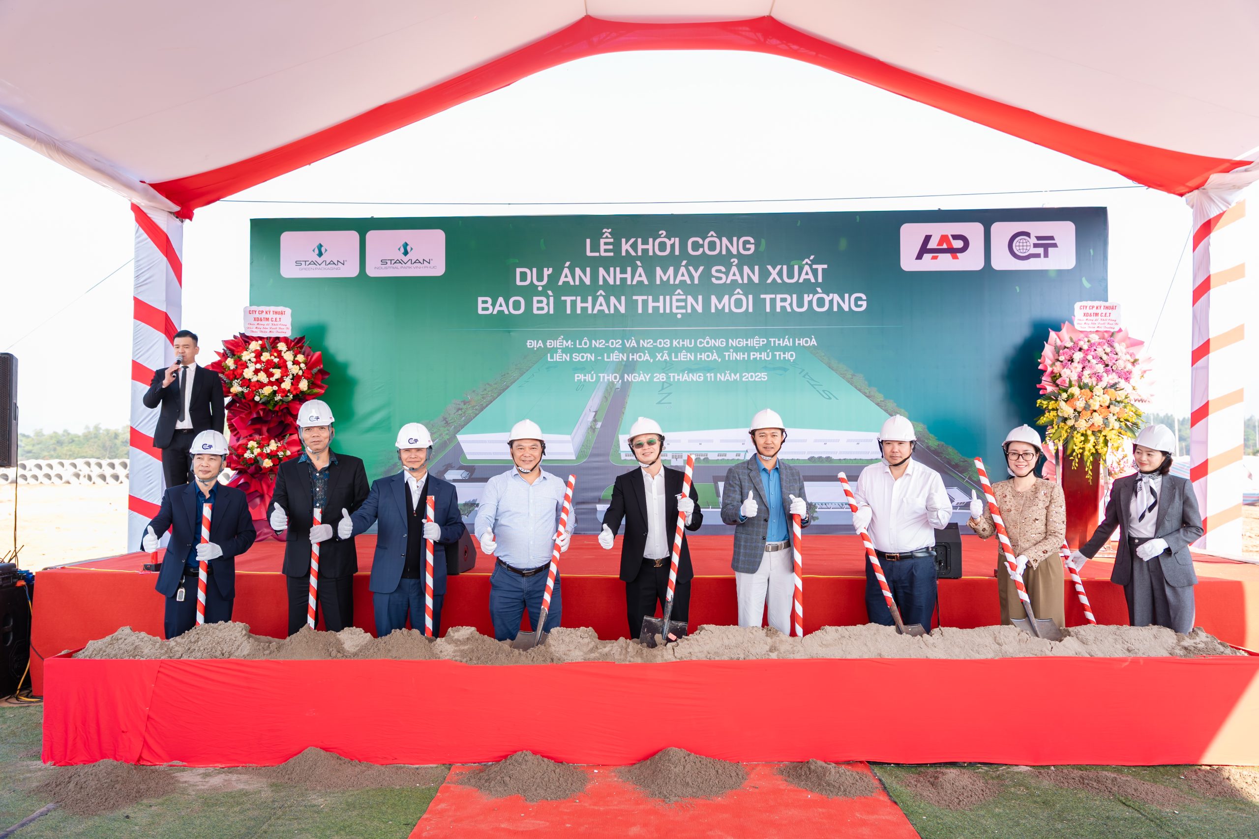 Groundbreaking Ceremony of the “Environmentally Friendly Packaging Factory” in Phu Tho: A New Step in Green Development Strategy