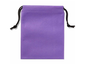 Heat-sealed non-woven drawstring bag