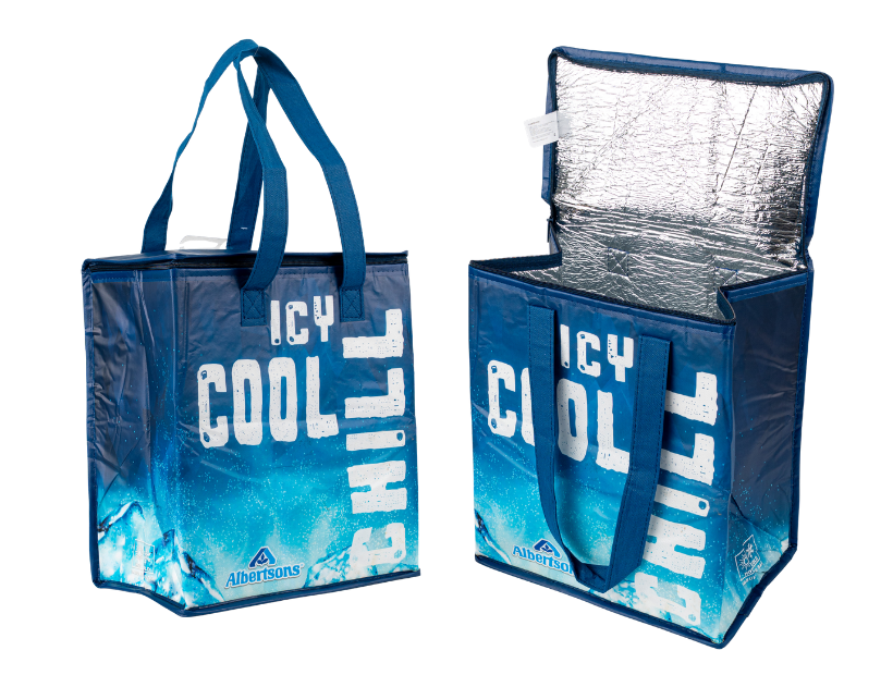 Cooler bag with zipper